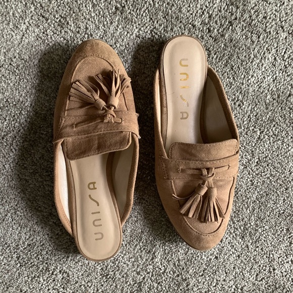 Camel colored penny loafer mules - Picture 3 of 5